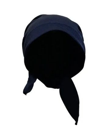 CVRGE Libby Navy Swim Pre-Tied Bandanna with Silicone Grip myselflingerie.com